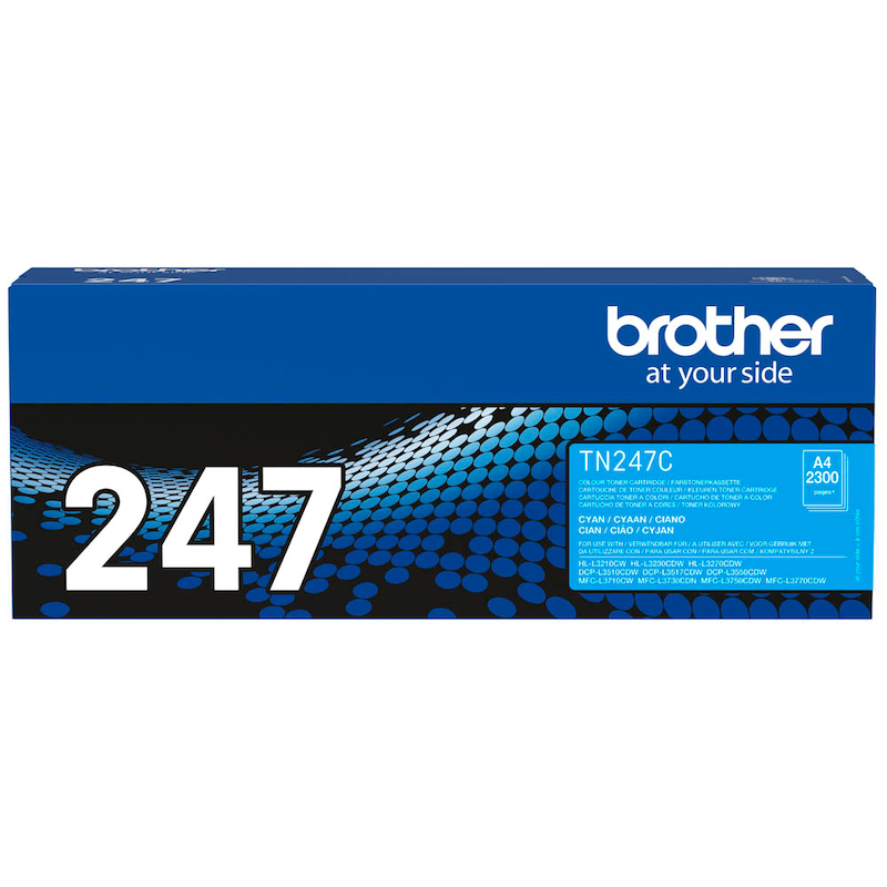 Brother Toner TN-247C Cyan – Original (ca. 2.300 Seiten) - Wiepa Bürofachpartner