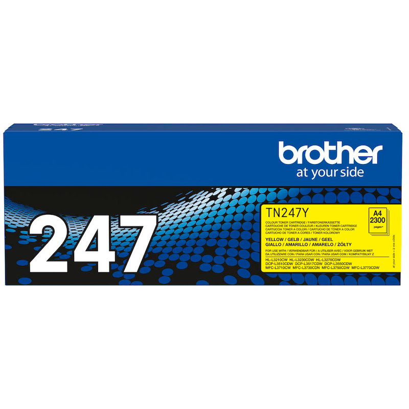 Brother Toner TN-247Y Gelb – Original (ca. 2.300 Seiten) - Wiepa Bürofachpartner