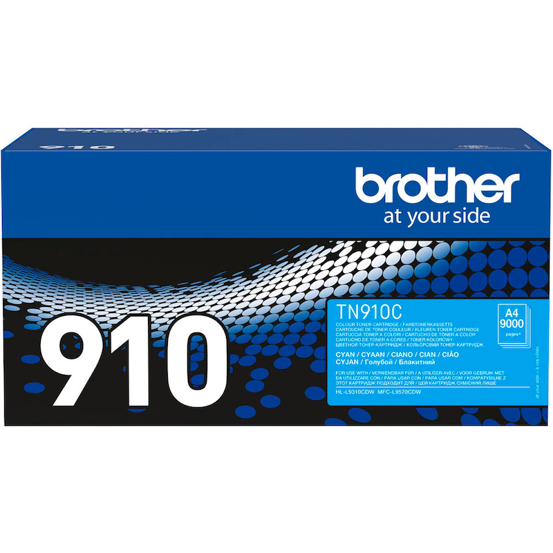 Brother Toner TN-910C Cyan – Brillante Farbtreue in Rekord-Reichweite - Wiepa Bürofachpartner