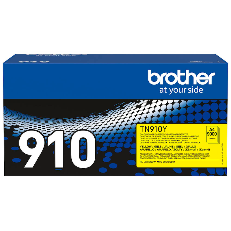 Brother Toner TN-910Y Gelb – Lichtechte Ausdrucke in Markenqualität - Wiepa Bürofachpartner