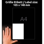 Avery Zweckform 3483 Universaletikett 105 x 148 mm - Wiepa Bürofachpartner