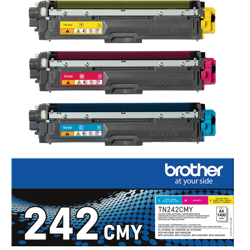 Brother Toner TN-242CMY Multipack (CMY) – Farbkraft im effizienten 3er-Set
