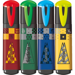 Maped Harry Potter Textmarker 4er Set mit leuchtenden Farben, variabler Strichstärke und langlebiger Tinte, ideal zum Markieren.