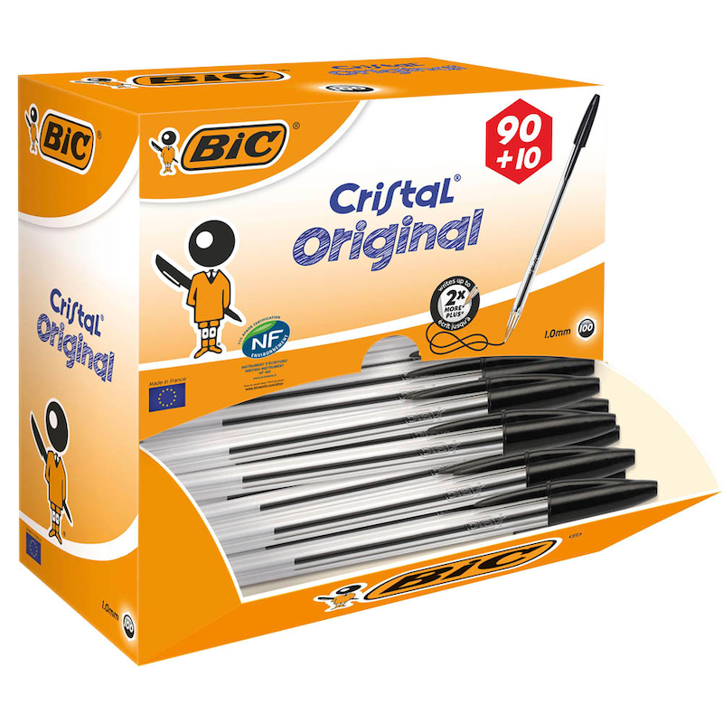 BIC® Kugelschreiber Cristal® Original – Der weltweit bewährte Standard im 100er-Pack – Produktbild 4