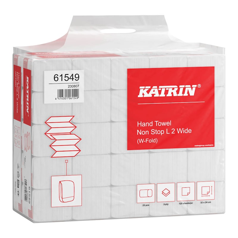 Katrin Papierhandtücher L2 wide – Maximale Hygiene und Sanftheit im Großformat – Produktbild 2