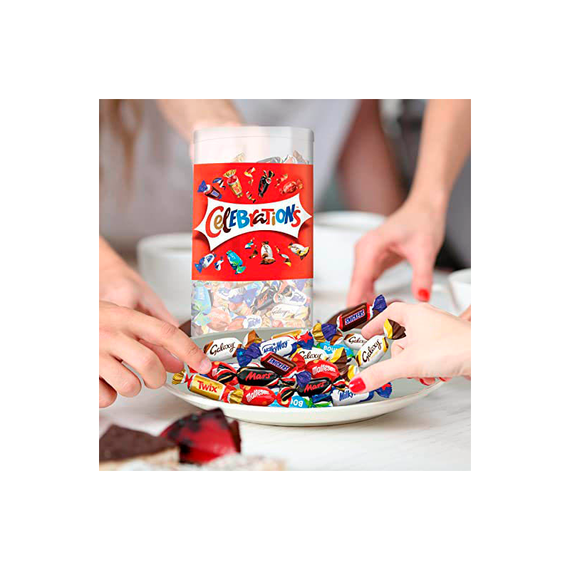 CELEBRATIONS® Schokoladen-Mix – Die Riesenpackung mit 1.435 g (ca. 150 Stück) - Wiepa Bürofachpartner