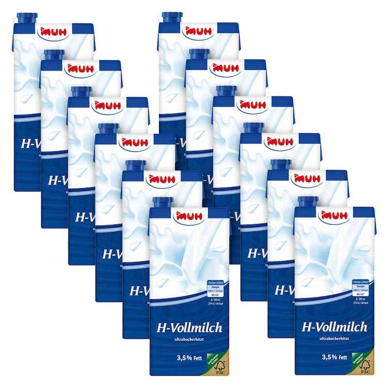 MUH® H-Milch – haltbar, frisch und vielseitig mit 1,5 & oder 3,5 % Fettgehalt