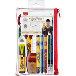 Maped Harry Potter Schreibset, 11-teiliges Schulset im Federmäppchen mit Stiften, Radiergummi und Lineal, für Schule und Freizeit