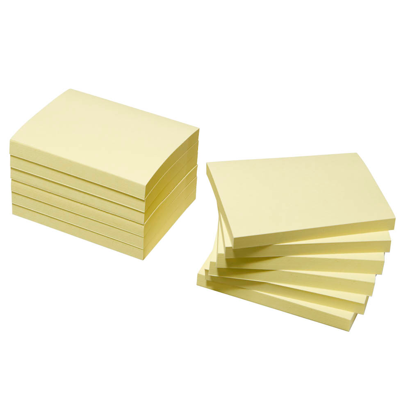 Post-it® Haftnotiz Notes gelb (12 Blöcke) - div. Größen - Wiepa Bürofachpartner