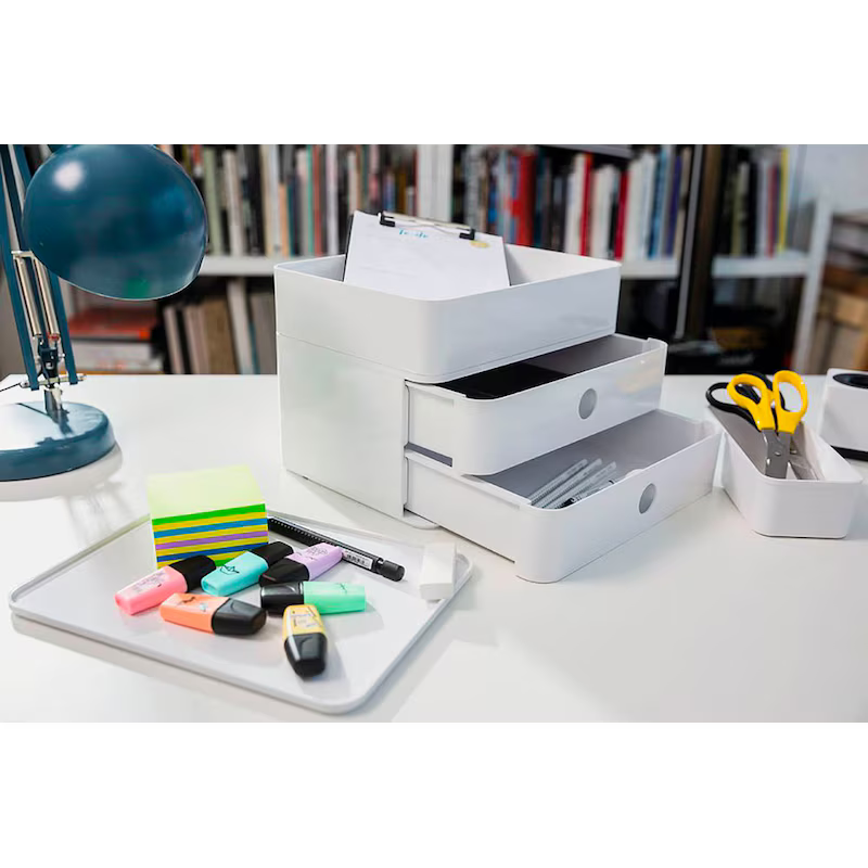 HAN SMART-BOX PLUS ALLISON Schubladenbox DIN A5 mit 2 Schubladen und Utensilienbox