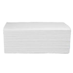 Weiße Papierhandtücher von Wiepa mit Zick-Zack-Falzung, 2-lagig, 3.200 Tücher, für Büro und Hygiene
