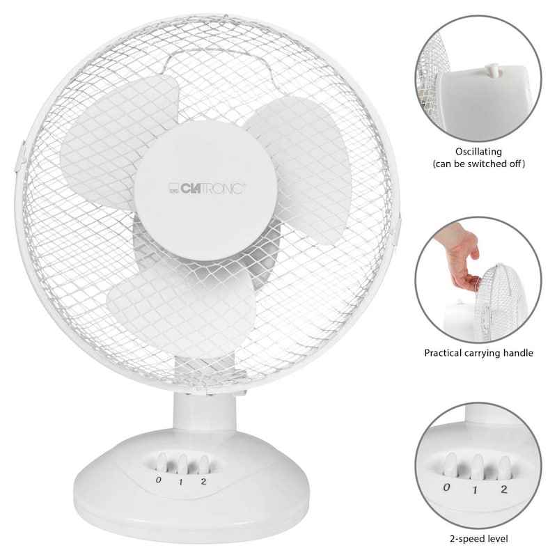 CLATRONIC VL 3601 Tischventilator 30 W – Kompakte und sichere Abkühlung