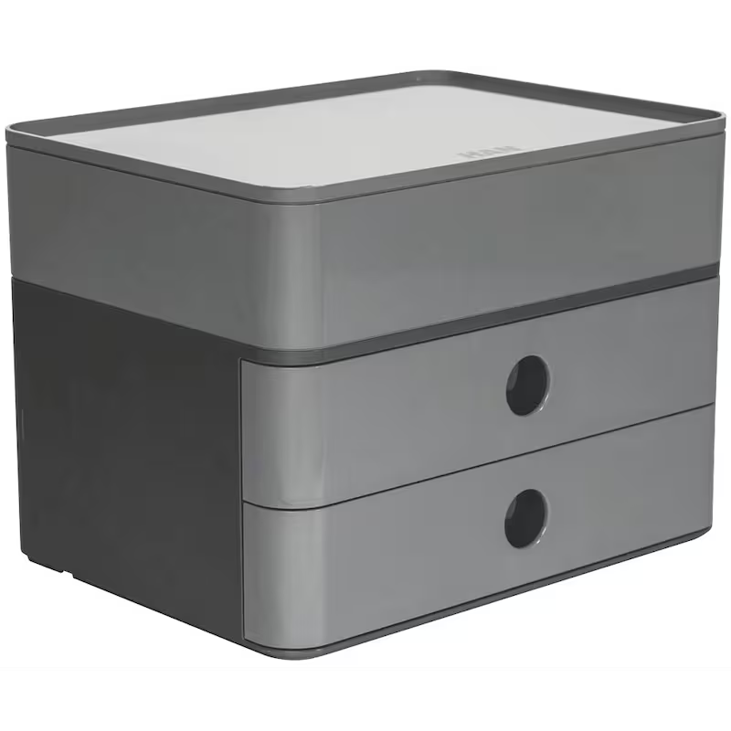 HAN SMART-BOX PLUS ALLISON Schubladenbox DIN A5 mit 2 Schubladen und Utensilienbox