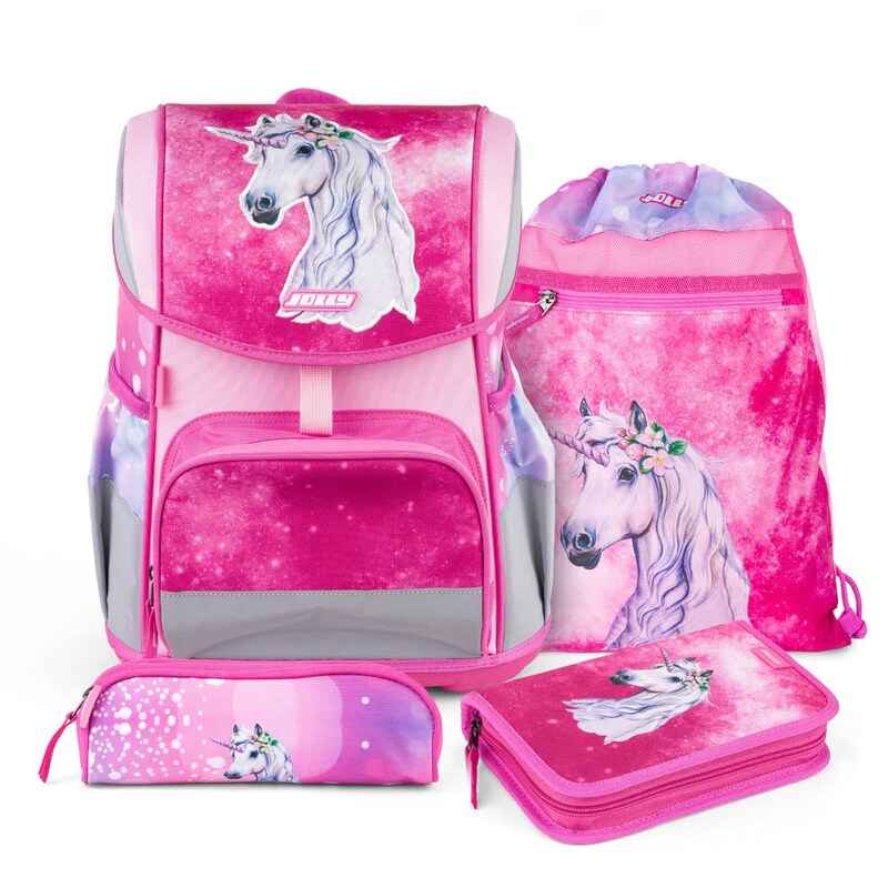 JOLLY Ergonomic Flexy Schulranzen-Set – Komplettes Schulranzen-Set mit umfangreichem Zubehör für Grundschulkinder