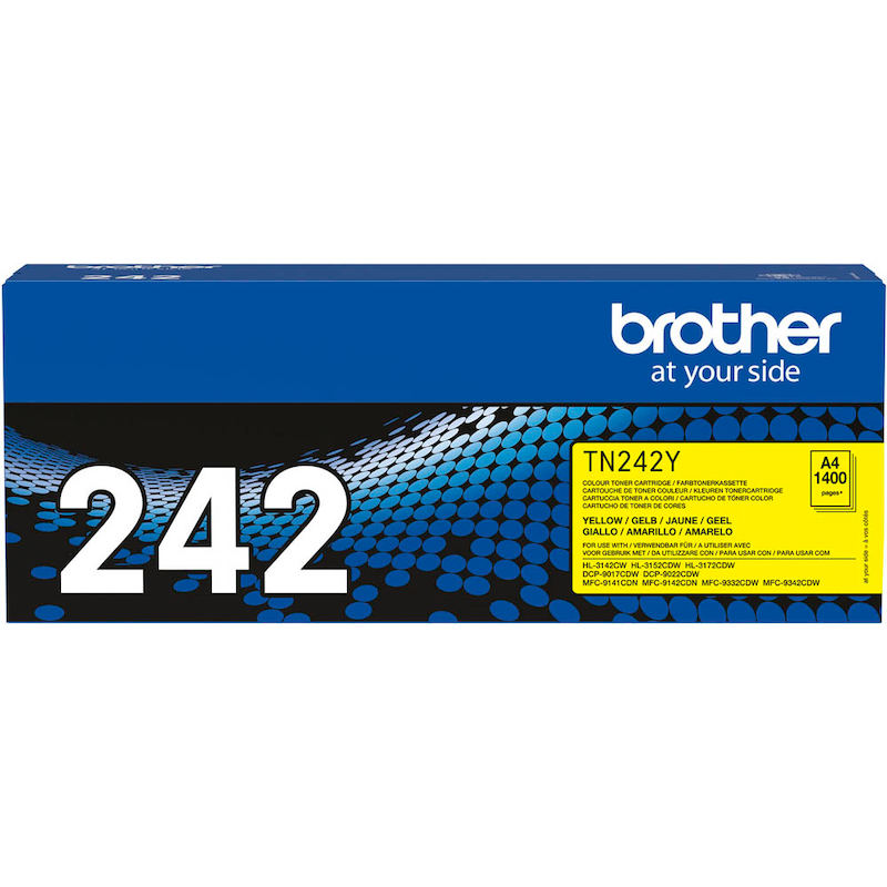 Brother Toner TN-242Y Gelb – Lichtechte Ausdrucke in Profi-Qualität - Wiepa Bürofachpartner