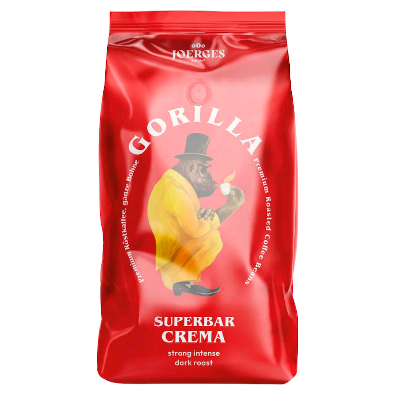 GORILLA Espresso Super Bar Crema Kaffeebohnen, kräftig, 1,0 kg
