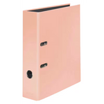 Moderner Falken PURE Pastell Aktenordner im minimalistischen Design, DIN A4, 80 mm Breite, auf einem weißen Schreibtisch.