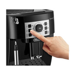 DeLonghi Magnifica S ECAM 20.116.B Kaffeevollautomat mit Edelstahlgehäuse und Bedienfeld, zubereitet frisch gebrühten Kaffee
