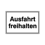 SafetyMarking Hinweisschild Ausfahrt freihalten, 33 x 25 cm