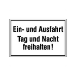 SafetyMarking Hinweisschild Ausfahrt freihalten, 33 x 25 cm