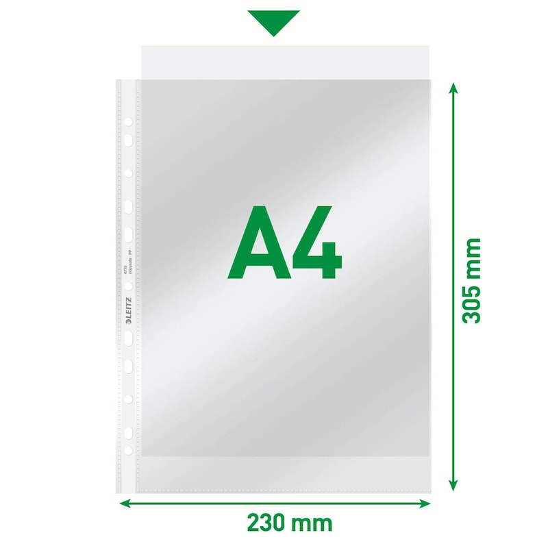 Leitz Prospekthülle DIN A4 – 80 µm Premium-Schutz, 100er Pack - Wiepa Bürofachpartner