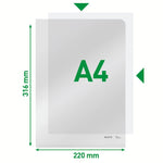 Leitz Sichthülle Super Premium DIN A4 – 150 µm Extra Stark (100er Pack) - Wiepa Bürofachpartner
