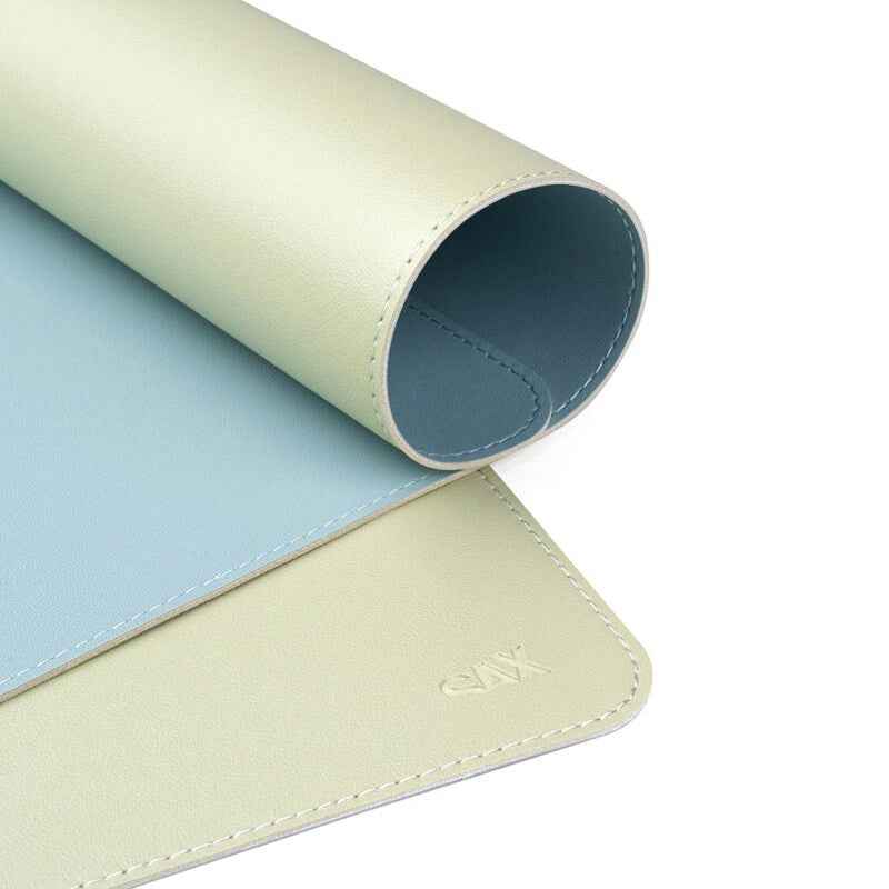 SAX Zwei farbige Schreibtischunterlage, 90x45 cm, moderne Tischmatte für Büro und Homeoffice, strapazierfähiges Design