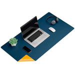 SAX Zwei farbige Schreibtischunterlage, 90x45 cm, modernes Design für Büro und Homeoffice, schützender Tischschutz.