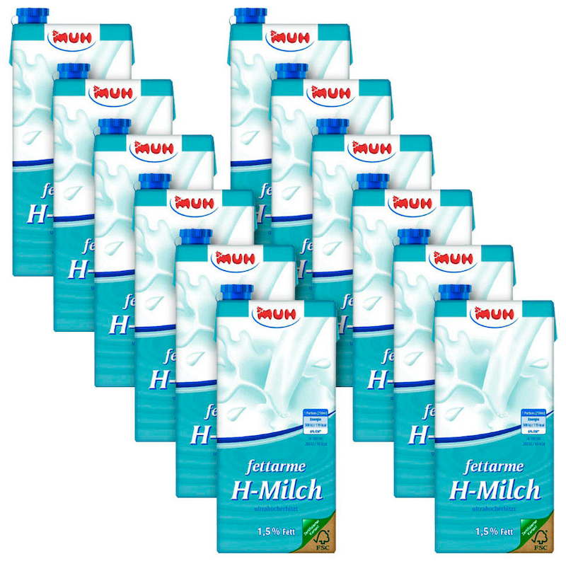 MUH® H-Milch – haltbar, frisch und vielseitig mit 1,5 & oder 3,5 % Fettgehalt