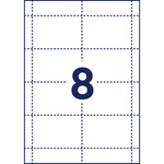 AVERY Zweckform Namensschilder mit Textilband 9,0 x 6,0 cm, 1 Set