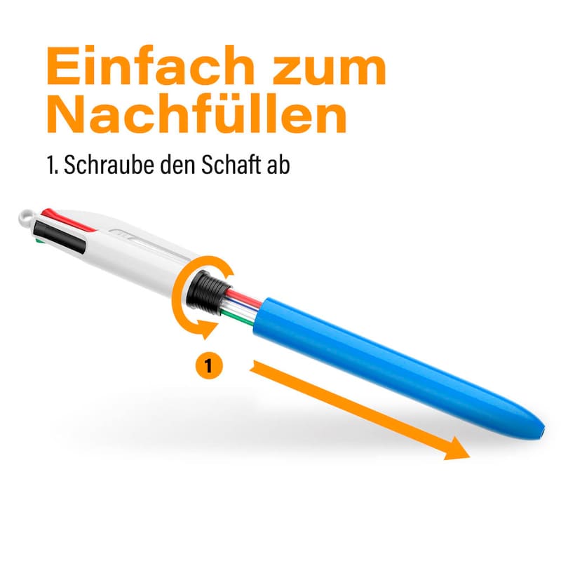 BIC 4-Farben-Kugelschreiber 4 Colours Original - Wiepa Bürofachpartner