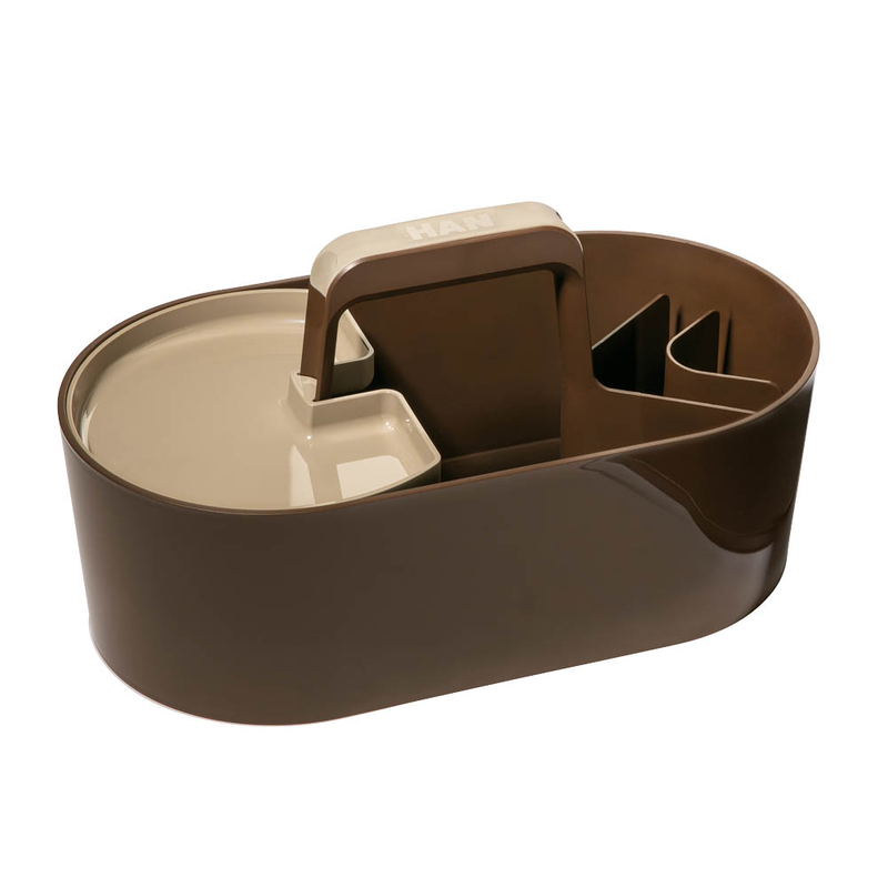 HAN Toolbox LOFT Schreibtisch-Organizer mit 4 Fächern und Tragegriff – verschiedene Farben