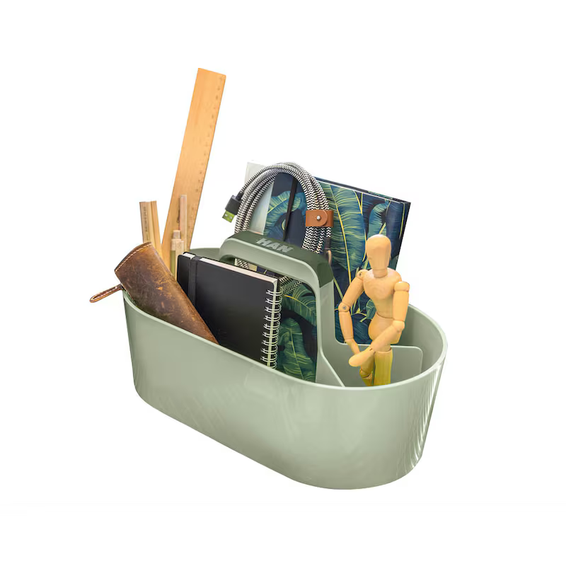HAN Toolbox LOFT Schreibtisch-Organizer mit 4 Fächern und Tragegriff – verschiedene Farben