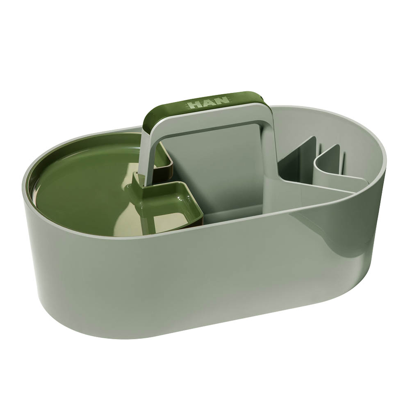 HAN Toolbox LOFT Schreibtisch-Organizer mit 4 Fächern und Tragegriff – verschiedene Farben