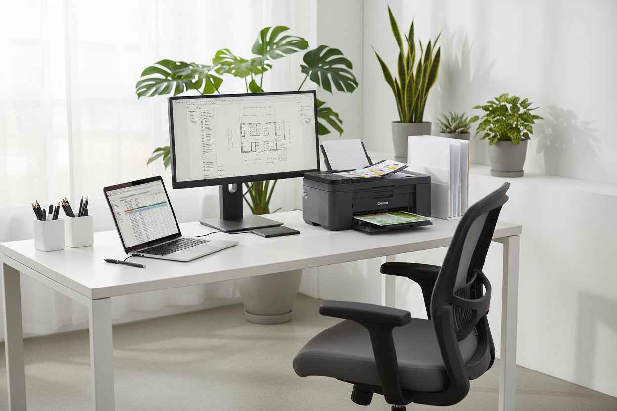 Schwarz Canon PIXMA TR4755i 4-in-1 Tintenstrahl-Multifunktionsdrucker mit Scanner und Kopierer, Nahaufnahme
