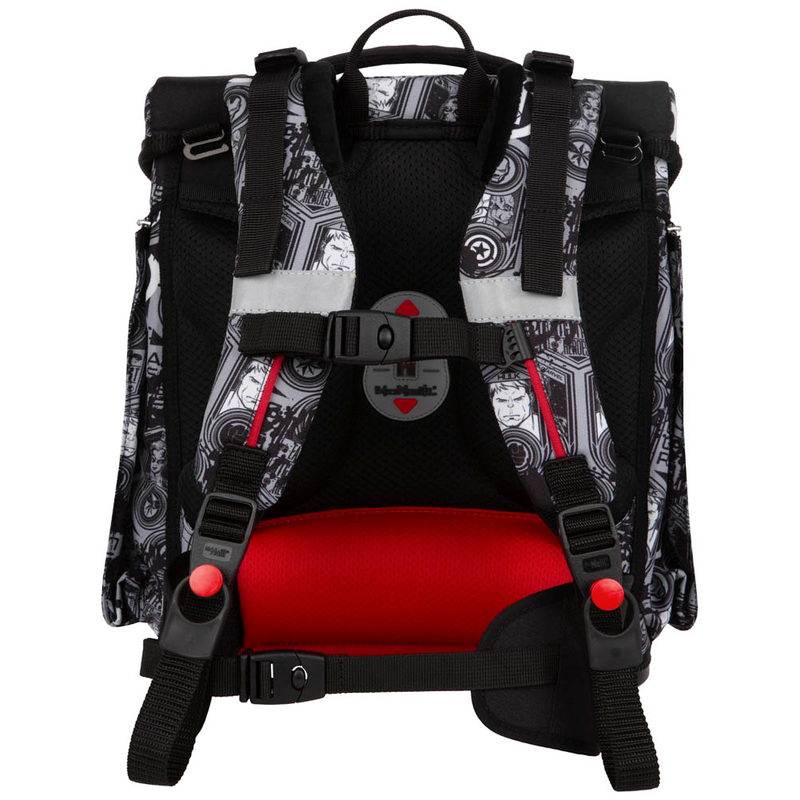 McNeill Perfecto Marvel Superhelden Schulranzen-Set 5-teilig – Ergonomischer Schulranzen mit ClickFlex-Rückensystem