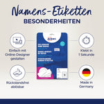 AVERY Zweckform Namensetiketten L4785-20 – Textiletiketten 80 x 50 mm - Wiepa Bürofachpartner