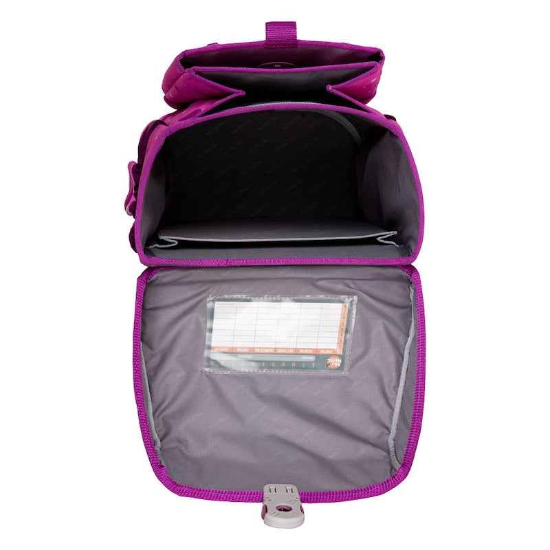 Ergonomischer McNeill Schulranzen-Set COMPACTO PINKY in Pink, perfekt organisiert und zauberhaft gestaltet für Schulkinder.