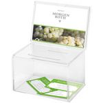 Deflecto Spendenbox DIN A6 transparent