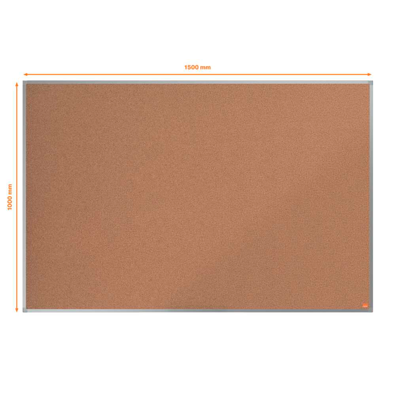 Nobo Essence Pinnwand aus Kork mit Aluminiumrahmen | Hoch- und Querformat | Verschiedene Größen