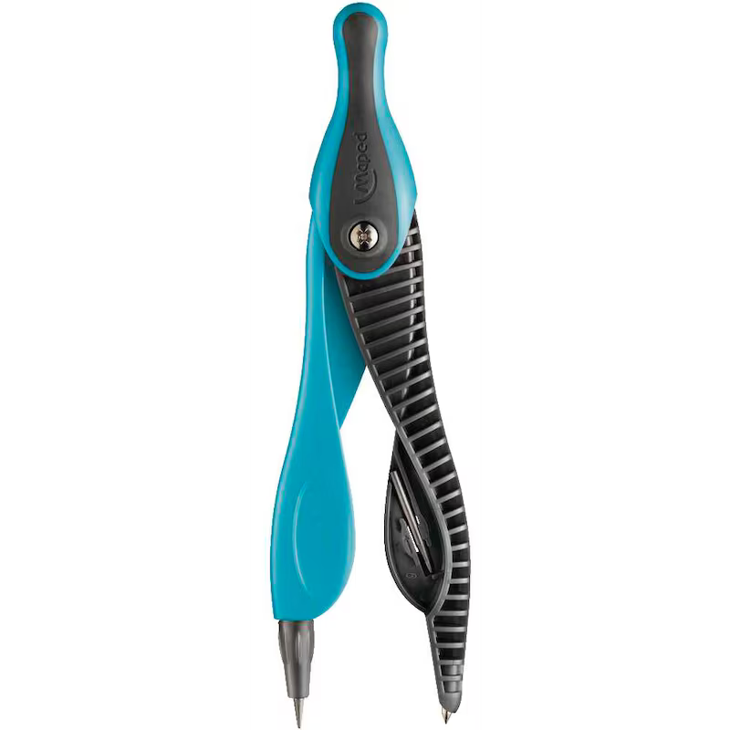 Maped Kidz Zirkel 797716, Schulset mit 25 Einsteiger-Zirken in bunten, zufälligen Farben, ideal für Schüler und den Unterricht