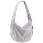 reisenthel Moonbag Cord Umhängetasche 24 Liter – Trendige Halbmondtasche aus recyceltem Polyester mit 2-Wege-Reißverschluss