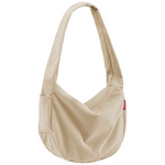 reisenthel Moonbag Cord Umhängetasche 24 Liter – Trendige Halbmondtasche aus recyceltem Polyester mit 2-Wege-Reißverschluss