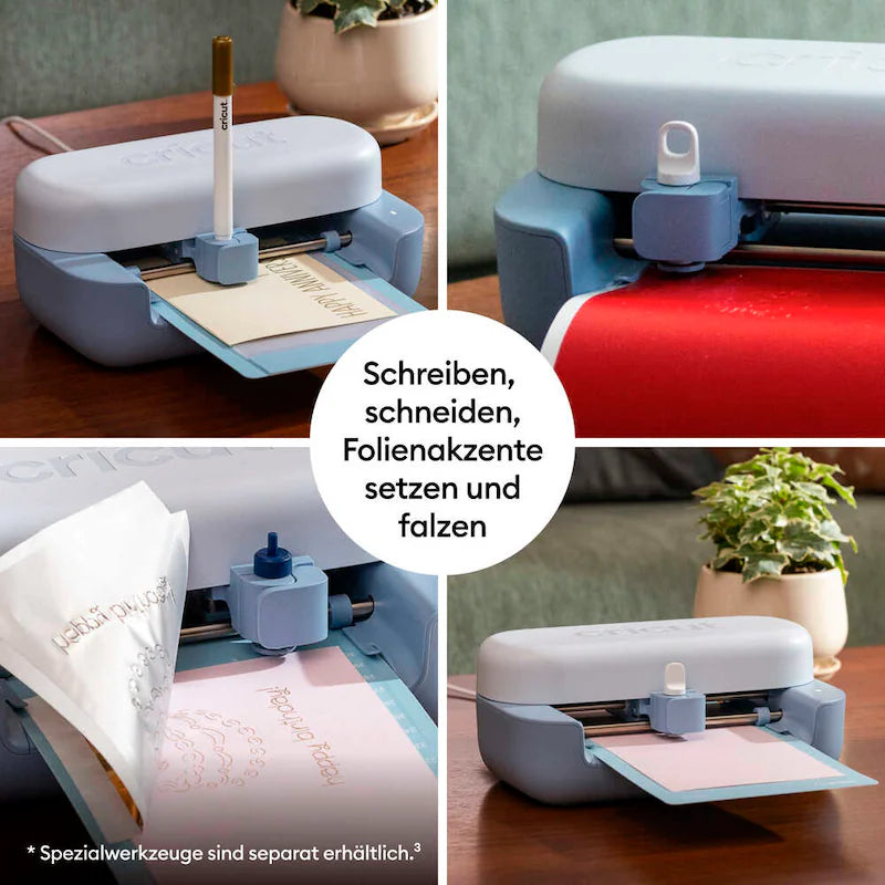 Cricut Joy 2 Essential Bundle, Schneideplotter Starterset mit Zubehör für kreative DIY Projekte