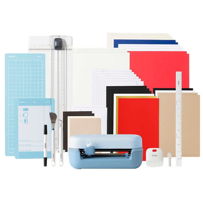 Cricut Joy 2 Essential Bundle, Schneideplotter Starterset mit Zubehör für kreative DIY Projekte