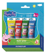 STAEDTLER Noris junior Peppa Pig Edition Fingerfarben farbsortiert 4 x 75 ml