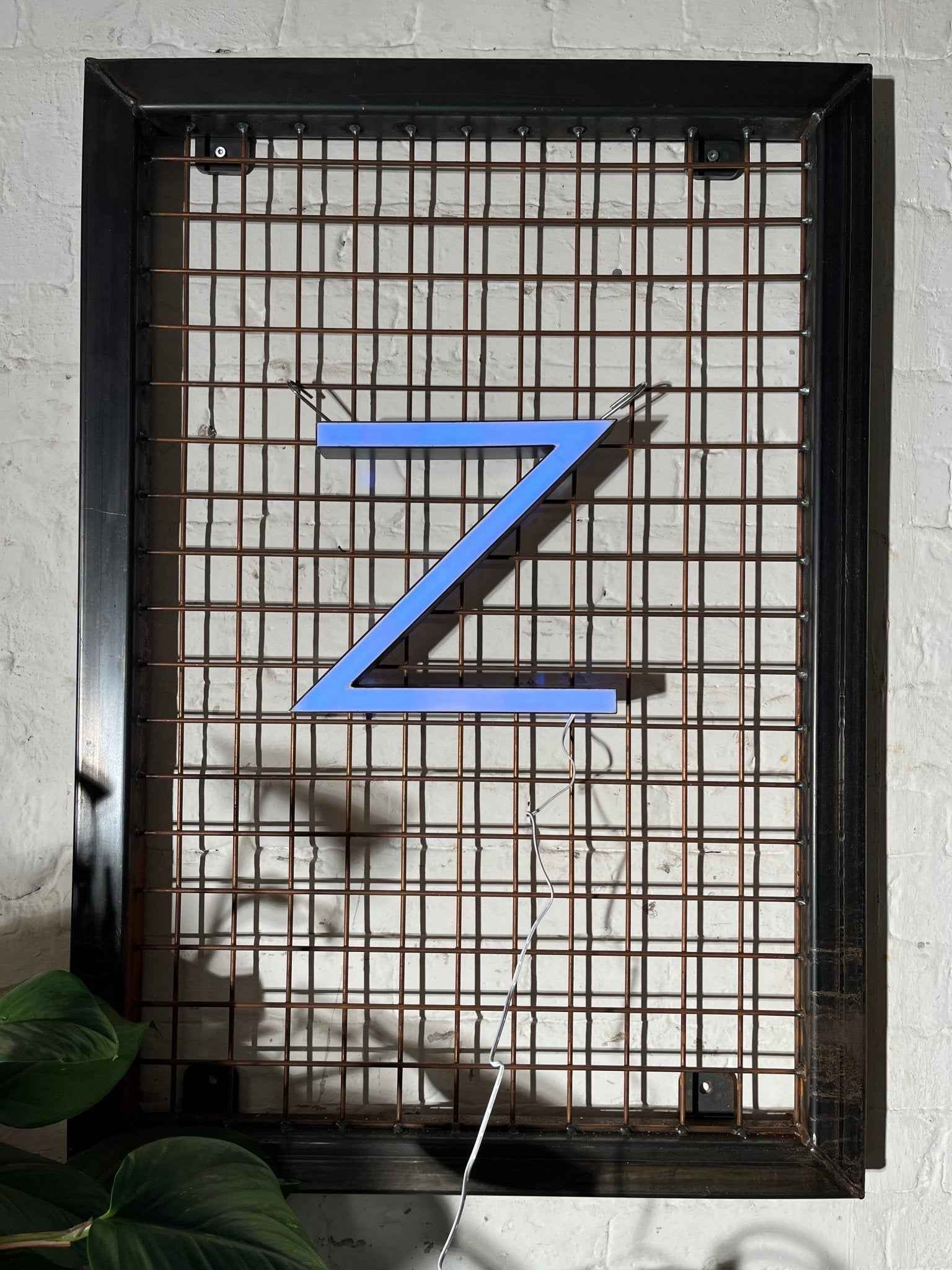 Vintage Leuchtbuchstabe Z – Original aus alter Leuchtreklame