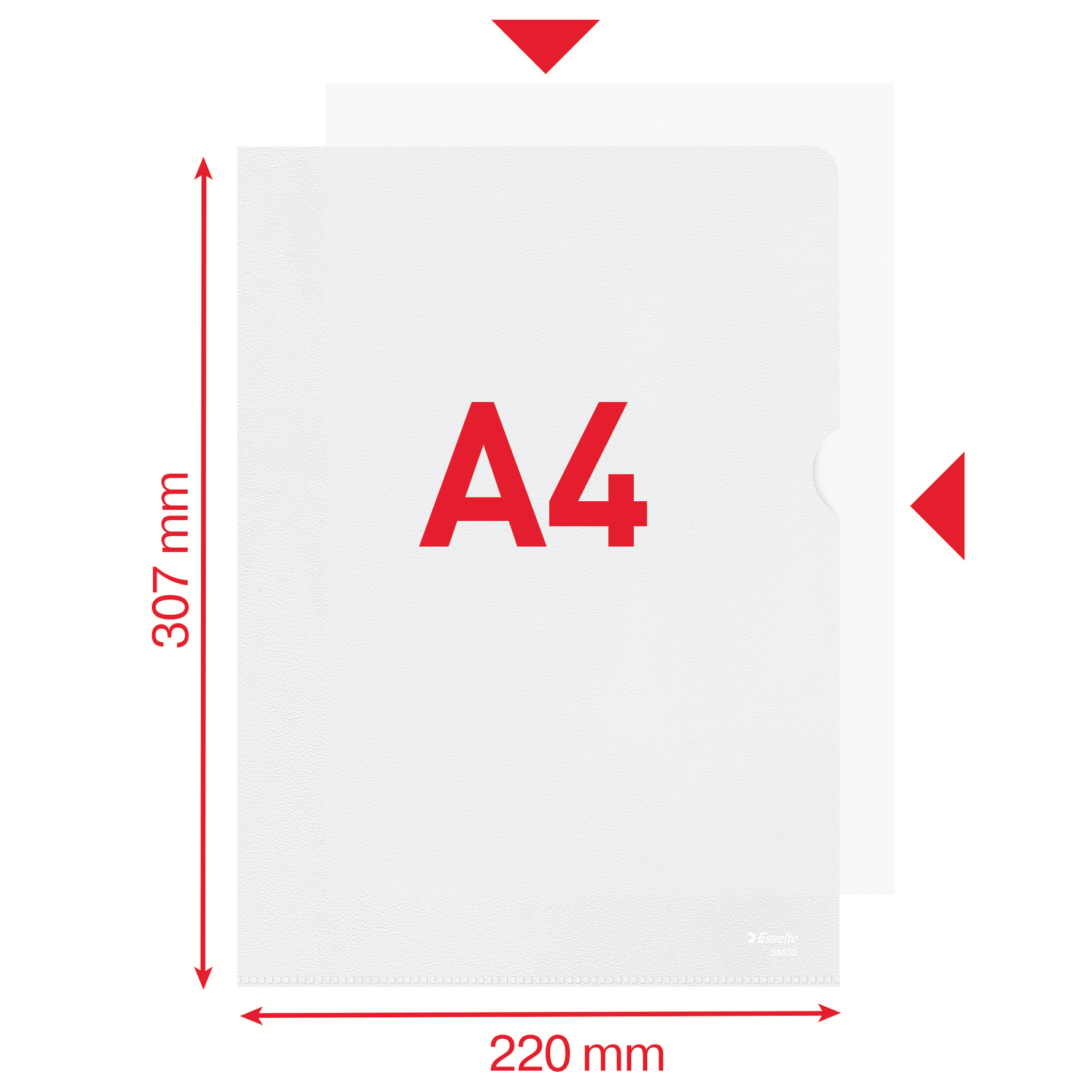 Esselte Sichthüllen Standard Plus DIN A4 – Robuster Schutz im 100er-Pack - Wiepa Bürofachpartner