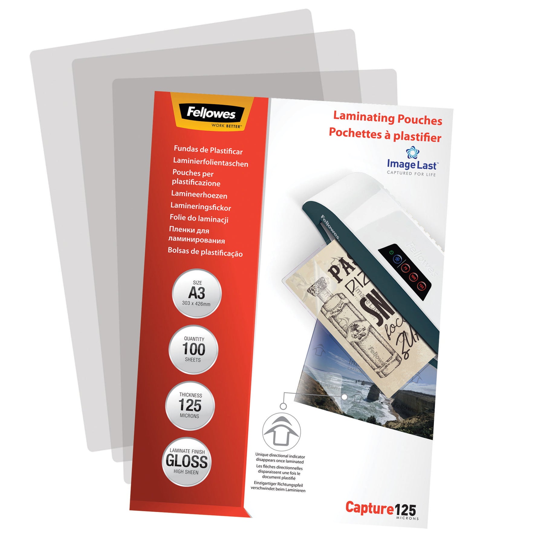 Fellowes® Laminierfolie ImageLast™ Capture 125 – DIN A3 Premium-Schutz – Produktbild 4