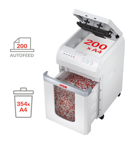 HSM shredstar Autofeed Aktenvernichter X200 / X300, 4 x 12 mm, P-4
